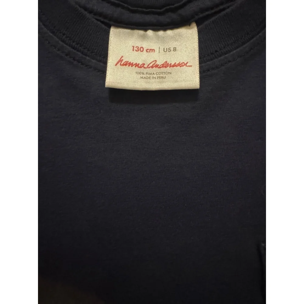Boys Hanna Andersson Navy‎ T-Shirt Size US 8 (130)